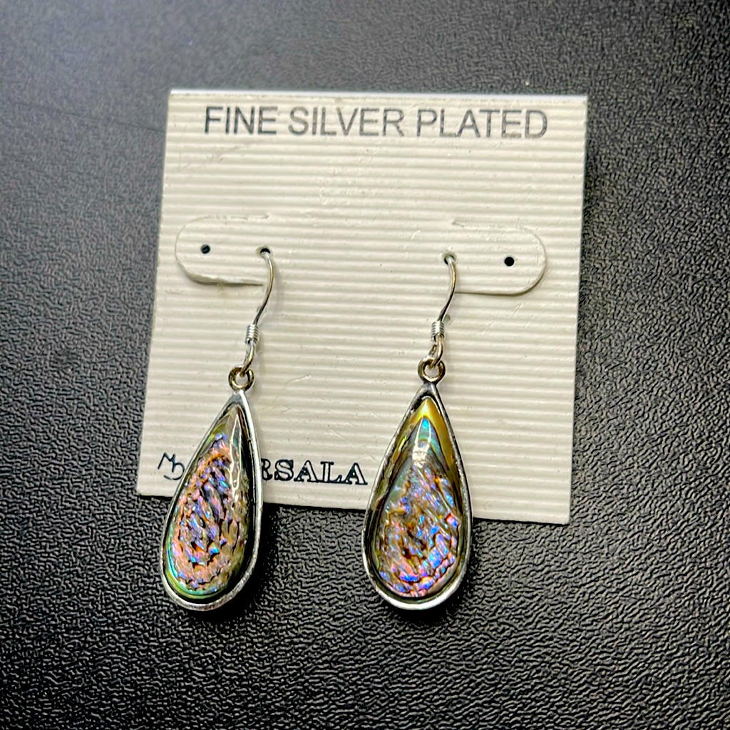 Earring Silver Plated Marsala 15$